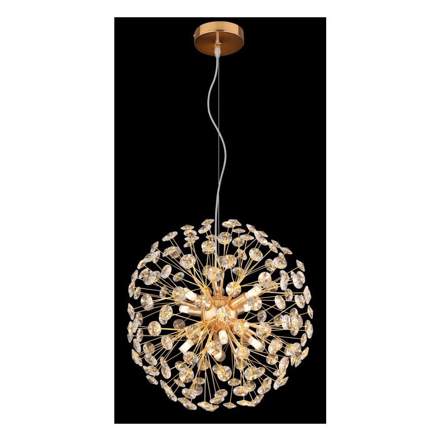 Globo - LED luster na lankách 8xG9/3,5W/230V zlatý