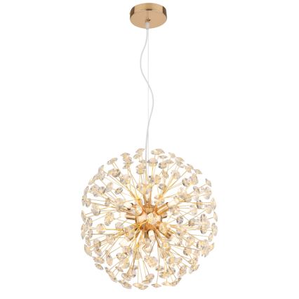 Globo - LED luster na lankách 8xG9/3,5W/230V zlatý