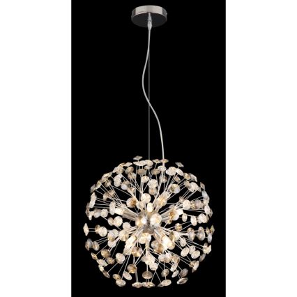Globo - LED luster na lanku 8xG9/3,5W/230V lesklý chróm
