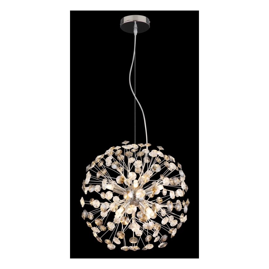 Globo - LED luster na lanku 8xG9/3,5W/230V lesklý chróm