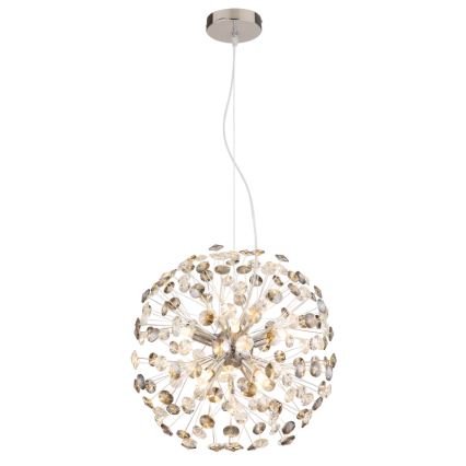 Globo - LED luster na lanku 8xG9/3,5W/230V lesklý chróm
