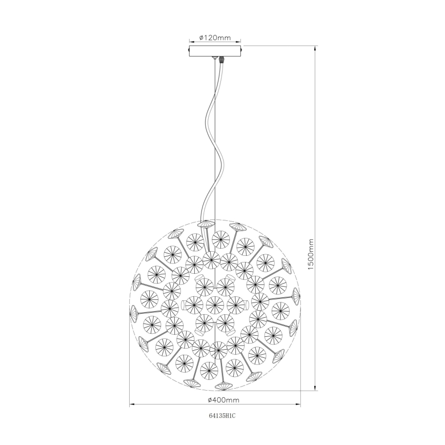 Globo - LED luster na lanku 8xG9/3,5W/230V lesklý chróm