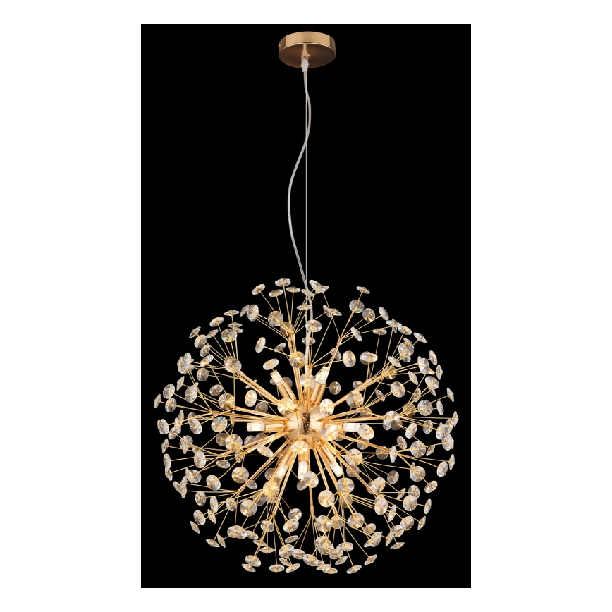 Globo - LED luster na lankách 9xG9/3,5W/230V priemer 60 cm zlatá