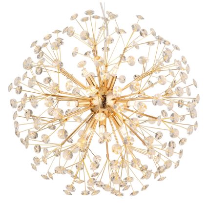 Globo - LED luster na lankách 9xG9/3,5W/230V priemer 60 cm zlatá