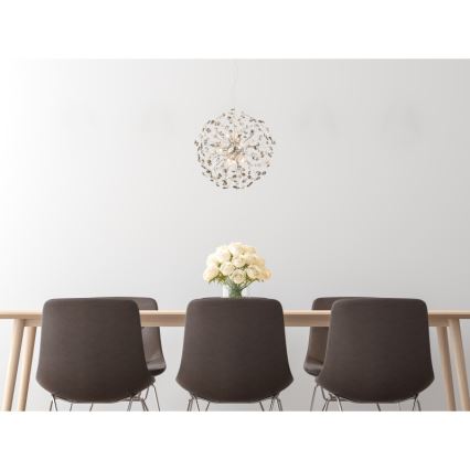 Globo - LED luster na lanku 9xG9/3,5W/230V pr. 60 cm lesklý chróm