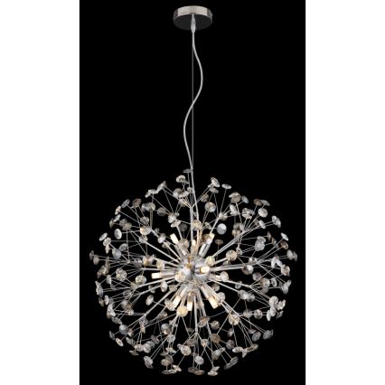 Globo - LED luster na lanku 9xG9/3,5W/230V pr. 60 cm lesklý chróm