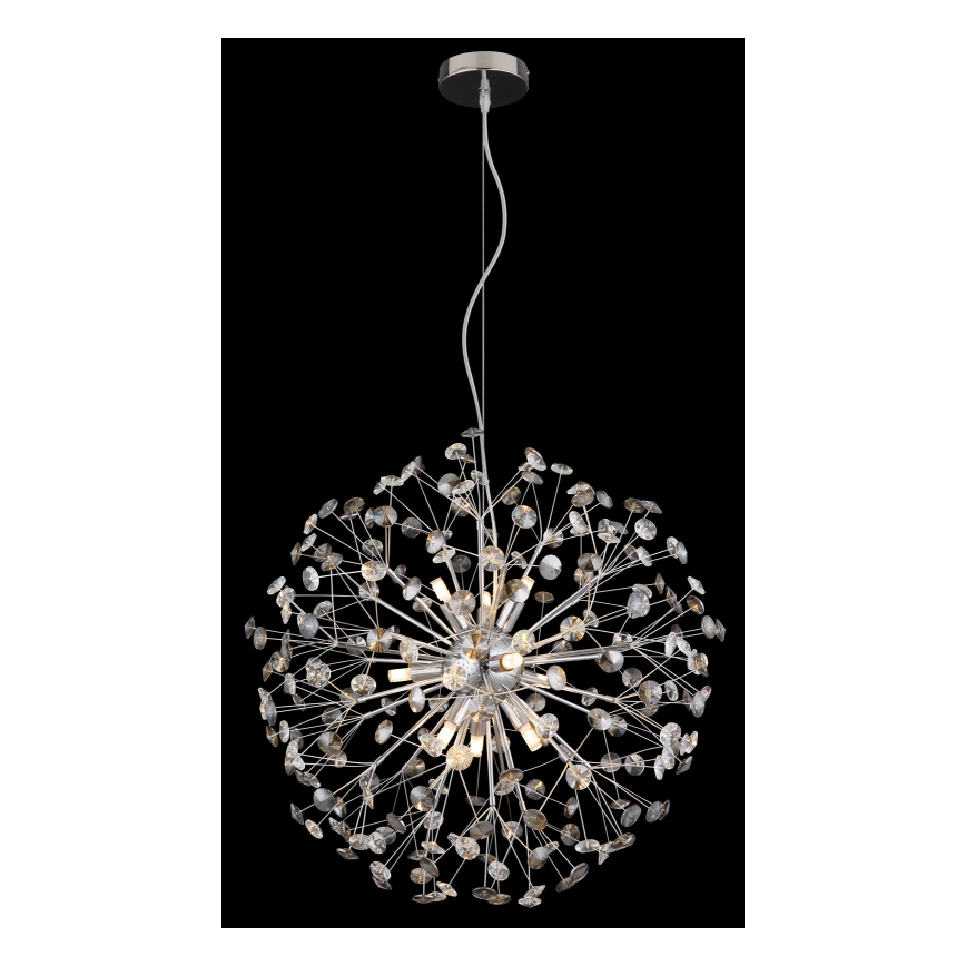 Globo - LED luster na lanku 9xG9/3,5W/230V pr. 60 cm lesklý chróm