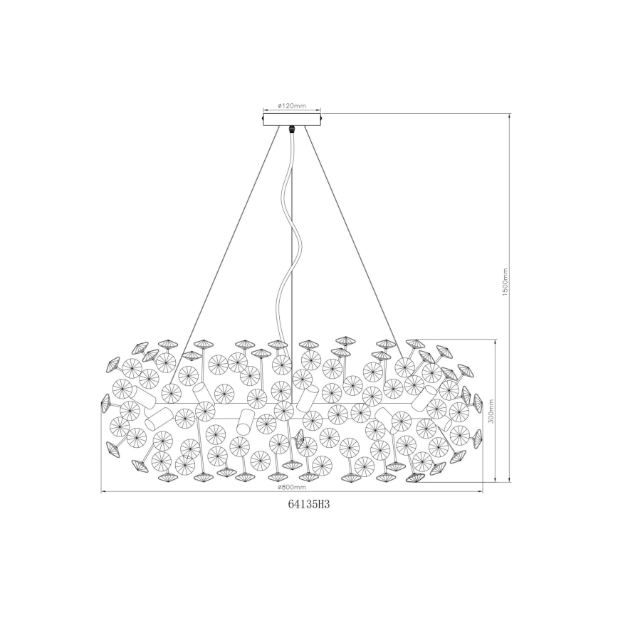 Globo - LED Krištáľový luster na lanku 20xG9/3,5W/230V
