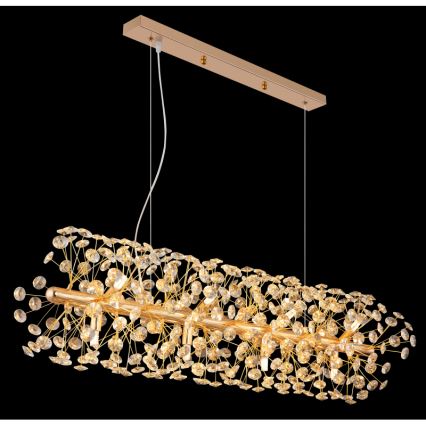 Globo - LED luster na lanku 12xG9/3,5W/230V zlatý