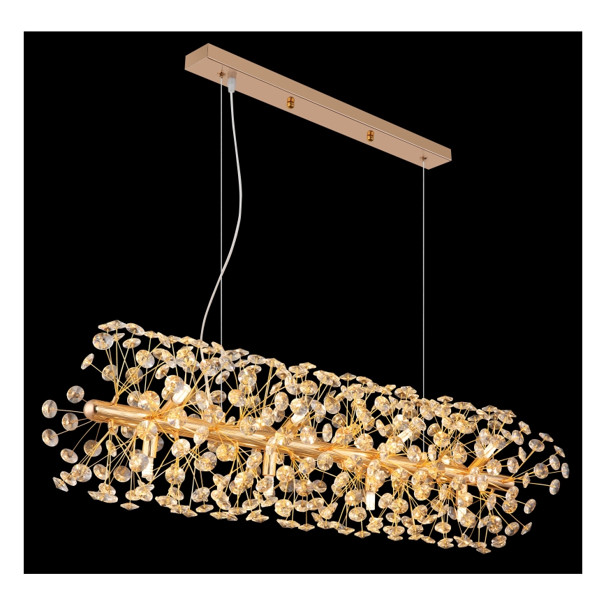 Globo - LED luster na lanku 12xG9/3,5W/230V zlatý