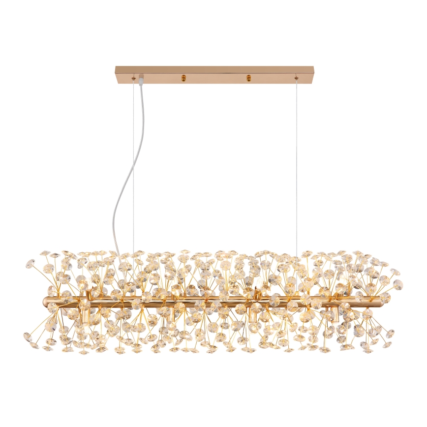 Globo - LED luster na lanku 12xG9/3,5W/230V zlatý