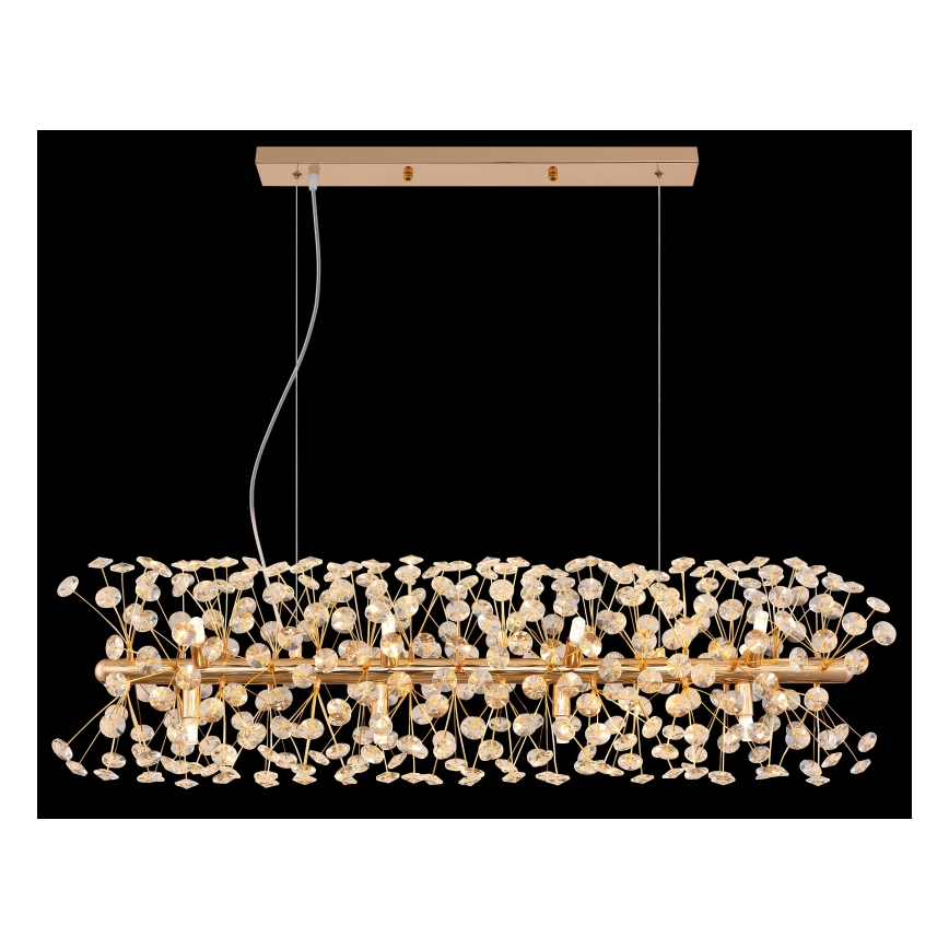 Globo - LED luster na lanku 12xG9/3,5W/230V zlatý