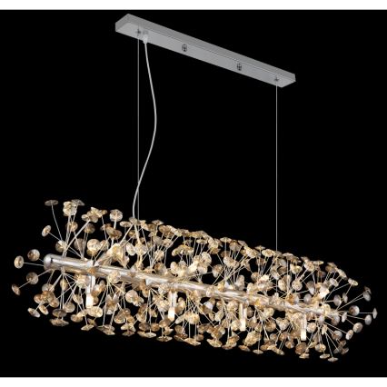 Globo - LED luster na lankách 12xG9/3,5W/230V lesklý chróm