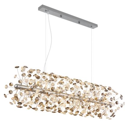 Globo - LED luster na lankách 12xG9/3,5W/230V lesklý chróm