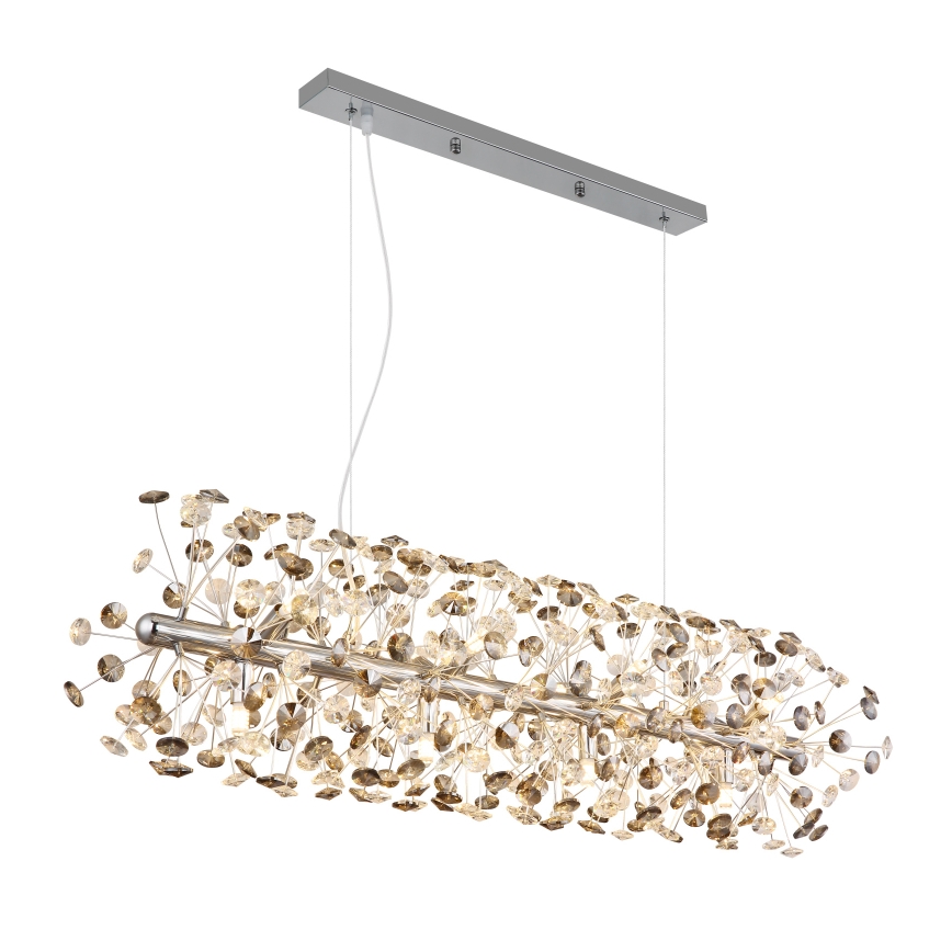 Globo - LED luster na lankách 12xG9/3,5W/230V lesklý chróm