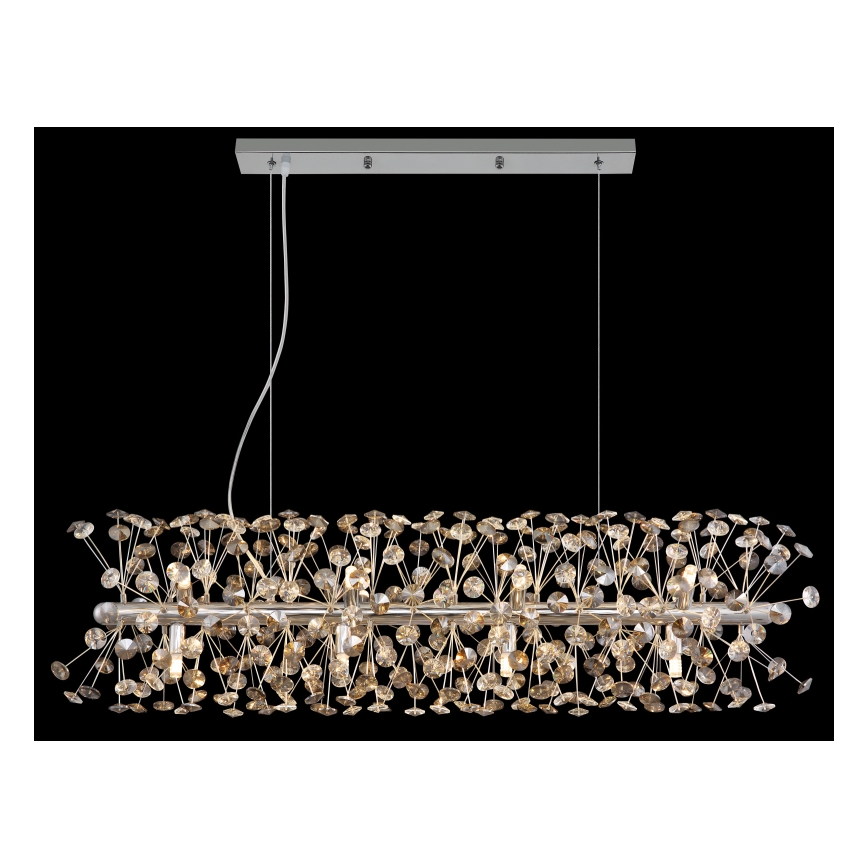 Globo - LED luster na lankách 12xG9/3,5W/230V lesklý chróm
