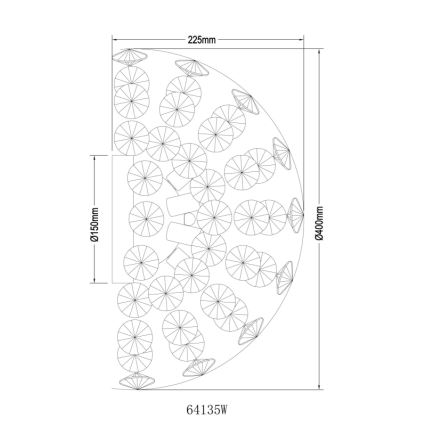 Globo - LED Nástenné svietidlo 6xG9/3,5W/230V zlaté