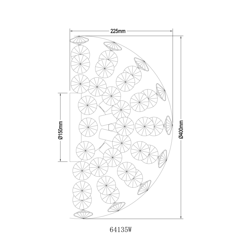 Globo - LED Nástenné svietidlo 6xG9/3,5W/230V zlaté