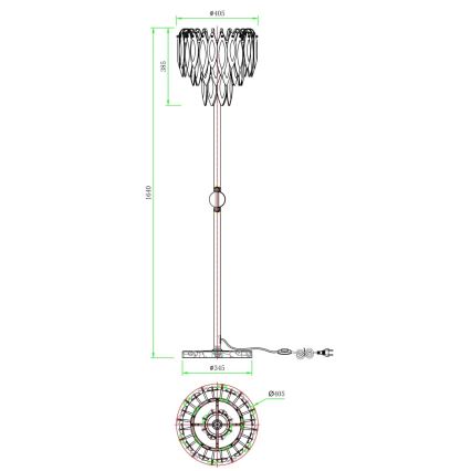 Globo - Stojacia lampa 4xE14/40W/230V