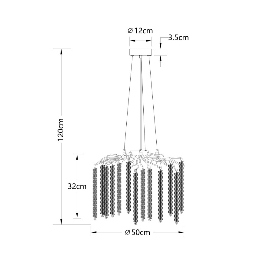 Globo - LED luster na lanku 6xG9/8W/230V
