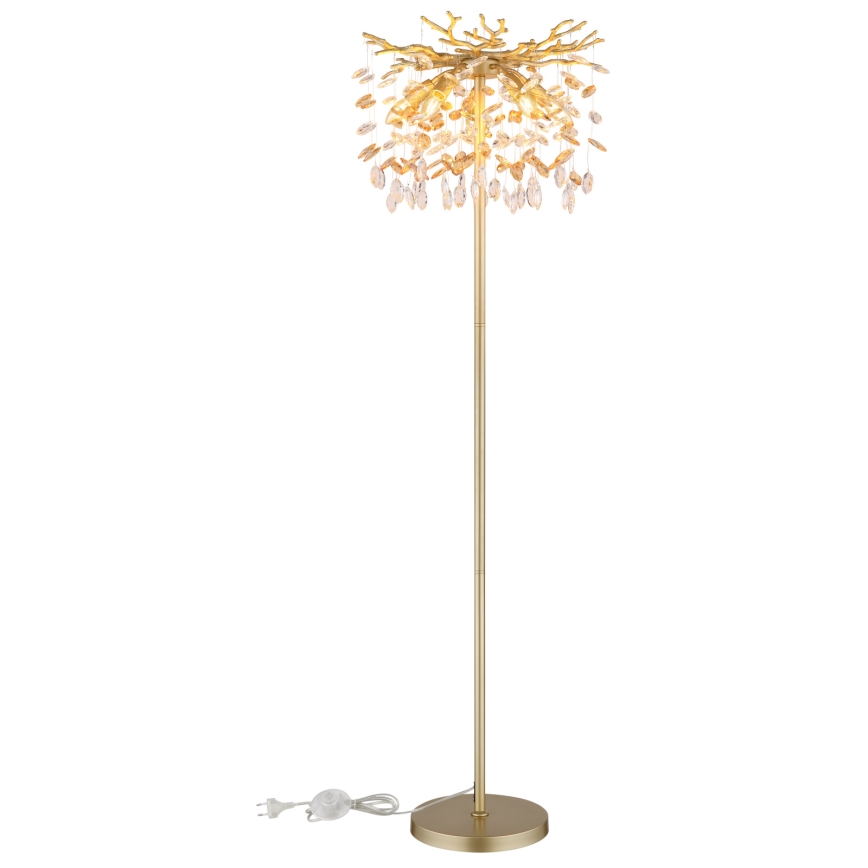 Globo - Stojacia lampa 5xE14/40W/230V zlatá
