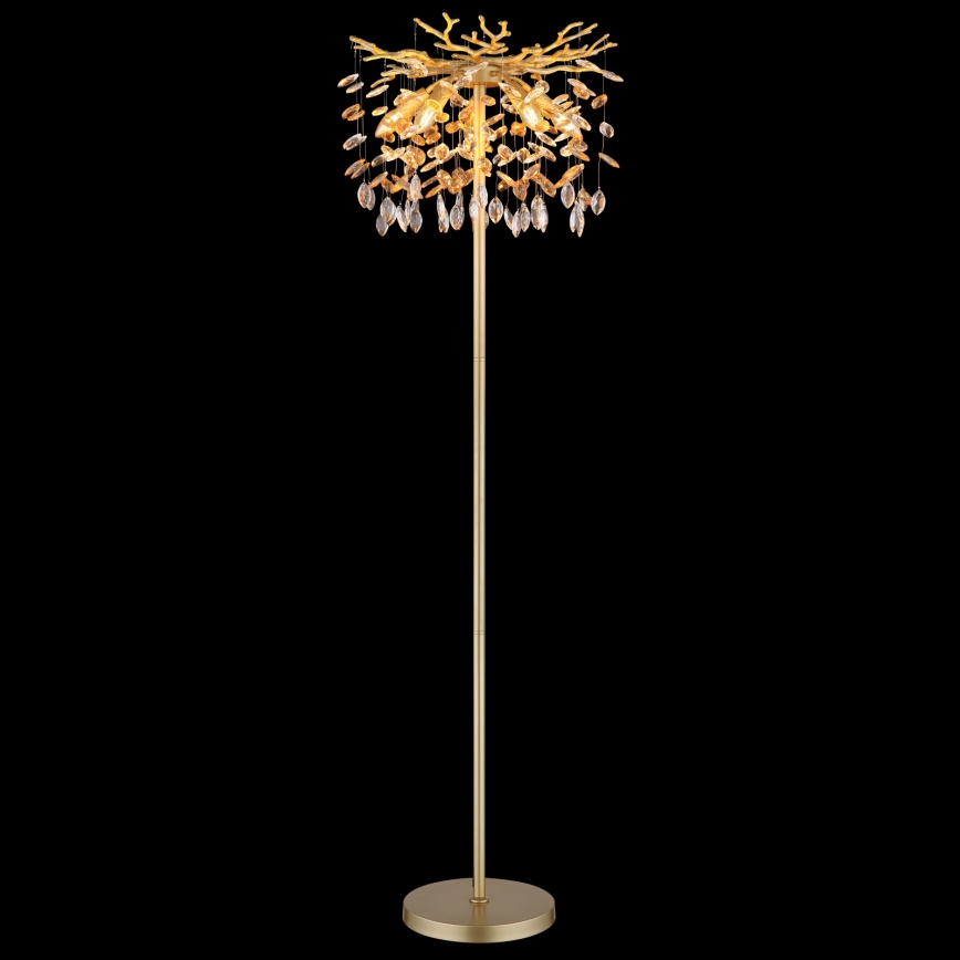 Globo - Stojacia lampa 5xE14/40W/230V zlatá