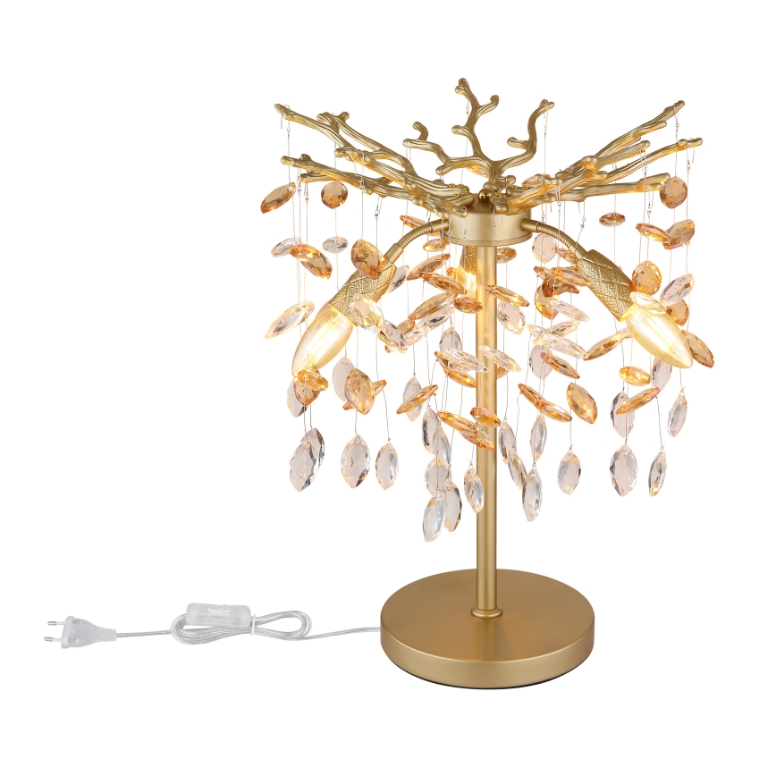 Globo - Stolná lampa 3xE14/40W/230V zlatá