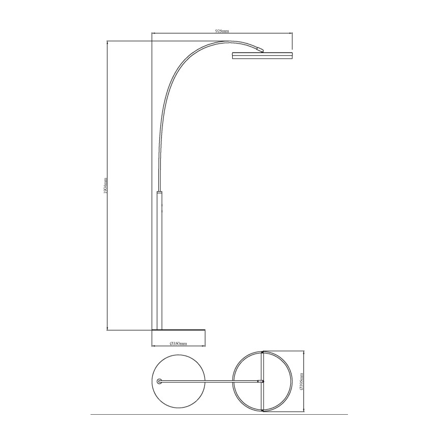 Globo - stmievateľná dotyková LED stojacia lampa LED/24W/230V 3000/4000/6000K