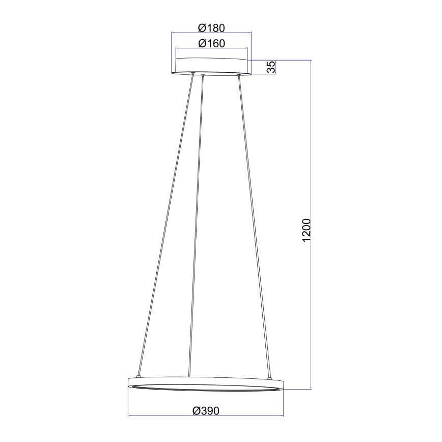 Globo - LED Luster na lanku LED/19W/230V