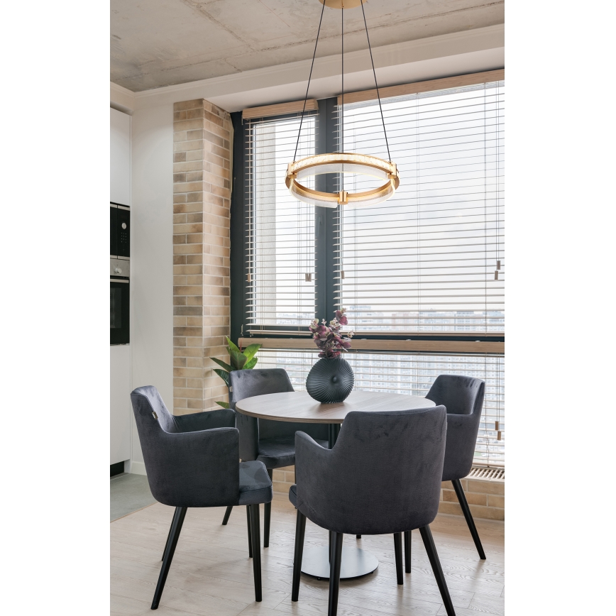 Globo - LED Stmievateľný krištáľový luster na lanku LED/36W/230V 2700K-6000K + diaľkové ovládanie