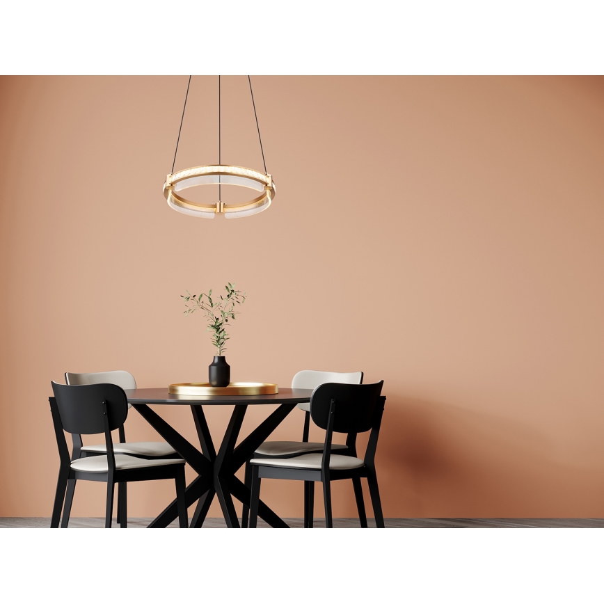 Globo - LED Stmievateľný krištáľový luster na lanku LED/36W/230V 2700K-6000K + diaľkové ovládanie