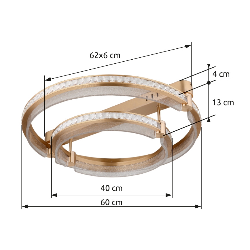 Globo - LED Stmievateľné stropné svietidlo LED/78W/230V 2700K-6000K + diaľkové ovládanie