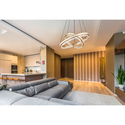 Globo - LED Stmievateľný krištáľový luster na lanku LED/78W/230V 2700K-6000K + diaľkové ovládanie