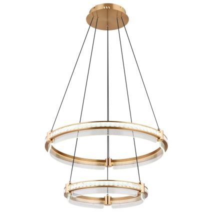 Globo - LED Stmievateľný krištáľový luster na lanku LED/78W/230V 2700K-6000K + diaľkové ovládanie