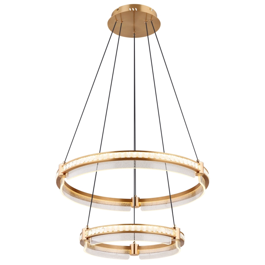 Globo - LED Stmievateľný krištáľový luster na lanku LED/78W/230V 2700K-6000K + diaľkové ovládanie