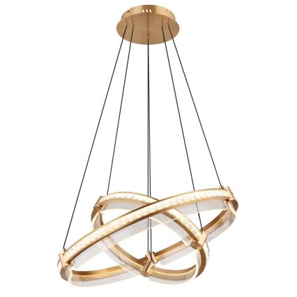 Globo - LED Stmievateľný krištáľový luster na lanku LED/78W/230V 2700K-6000K + diaľkové ovládanie