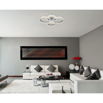 Globo - LED stropné stmievateľné svietidlo LED/90W/230V 2700-6000K 68x85 cm + diaľkové ovládanie