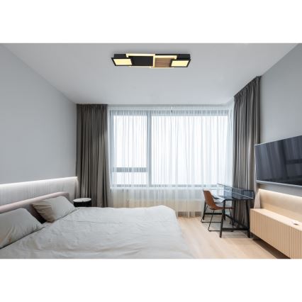 Globo 67279-30 - LED stropné svietidlo CAROLINE LED/30W/230V 25x71,5 cm béžová/čierna