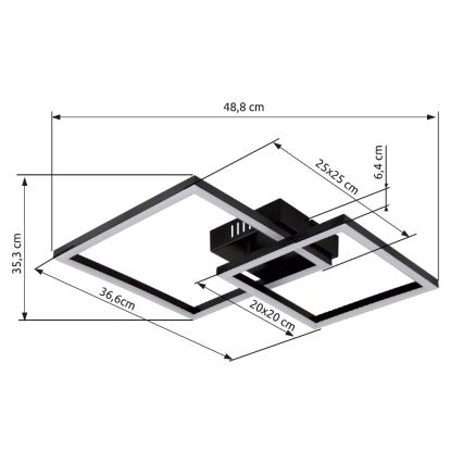 Globo - LED Stropné svietidlo LED/20W/230V 3000K