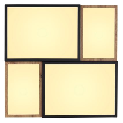 Globo 67286-50 - LED Stropné svietidlo GUNDI LED/50W/230V 60x60 cm hnedá/čierna