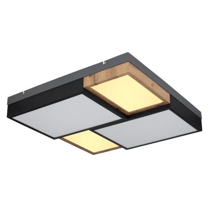 Globo 67286-50 - LED Stropné svietidlo GUNDI LED/50W/230V 60x60 cm hnedá/čierna