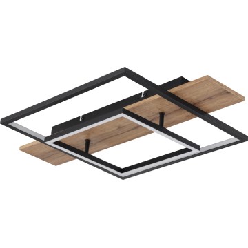 Globo 67289D - stmievateľné LED stropné svietidlo VANNI LED/24W/230V 40x60 cm hnedé/čierne