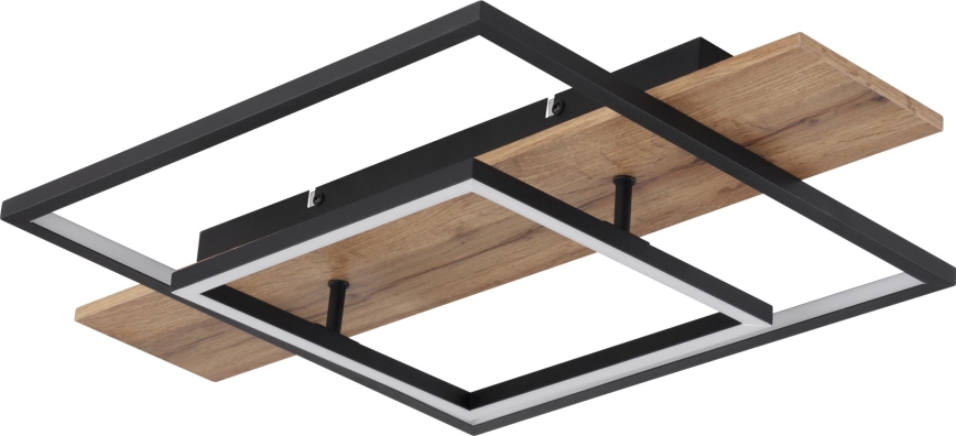 Globo 67289D - stmievateľné LED stropné svietidlo VANNI LED/24W/230V 40x60 cm hnedé/čierne