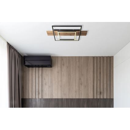 Globo 67289D - stmievateľné LED stropné svietidlo VANNI LED/24W/230V 40x60 cm hnedé/čierne