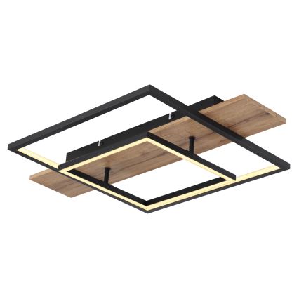 Globo 67289D - stmievateľné LED stropné svietidlo VANNI LED/24W/230V 40x60 cm hnedé/čierne