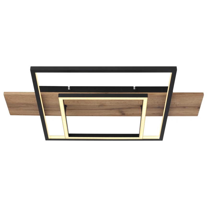 Globo 67289D - stmievateľné LED stropné svietidlo VANNI LED/24W/230V 40x60 cm hnedé/čierne