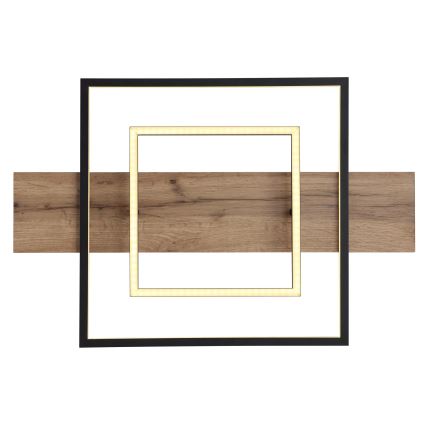 Globo 67289D - stmievateľné LED stropné svietidlo VANNI LED/24W/230V 40x60 cm hnedé/čierne