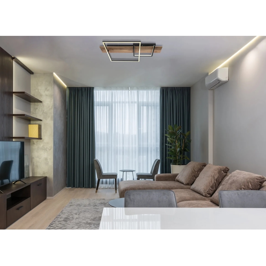 Globo 67289D1 - LED stropné svietidlo VANNI LED/24W/230V 40x75 cm hnedo-čierne