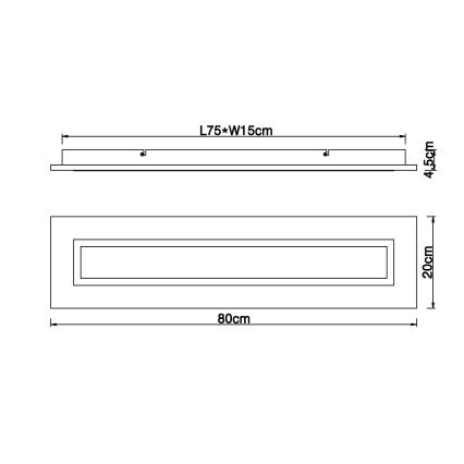 Globo - LED Stropné svietidlo LED/24W/230V