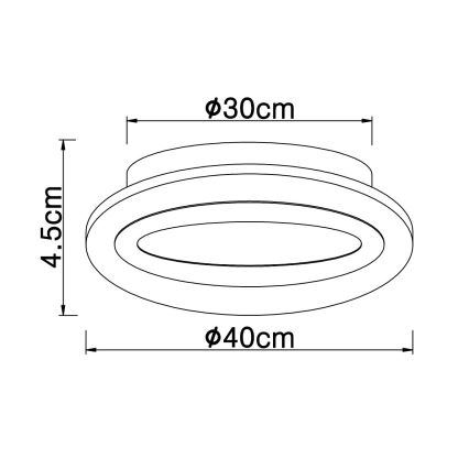 Globo - LED Stropné svietidlo LED/15W/230V